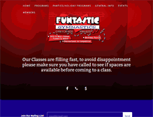 Tablet Screenshot of funtasticgymnastics.com.au